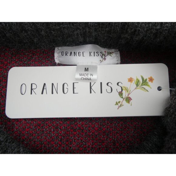 Orange Kiss Women's Pullover Sweater Size M - Picture 5 of 6